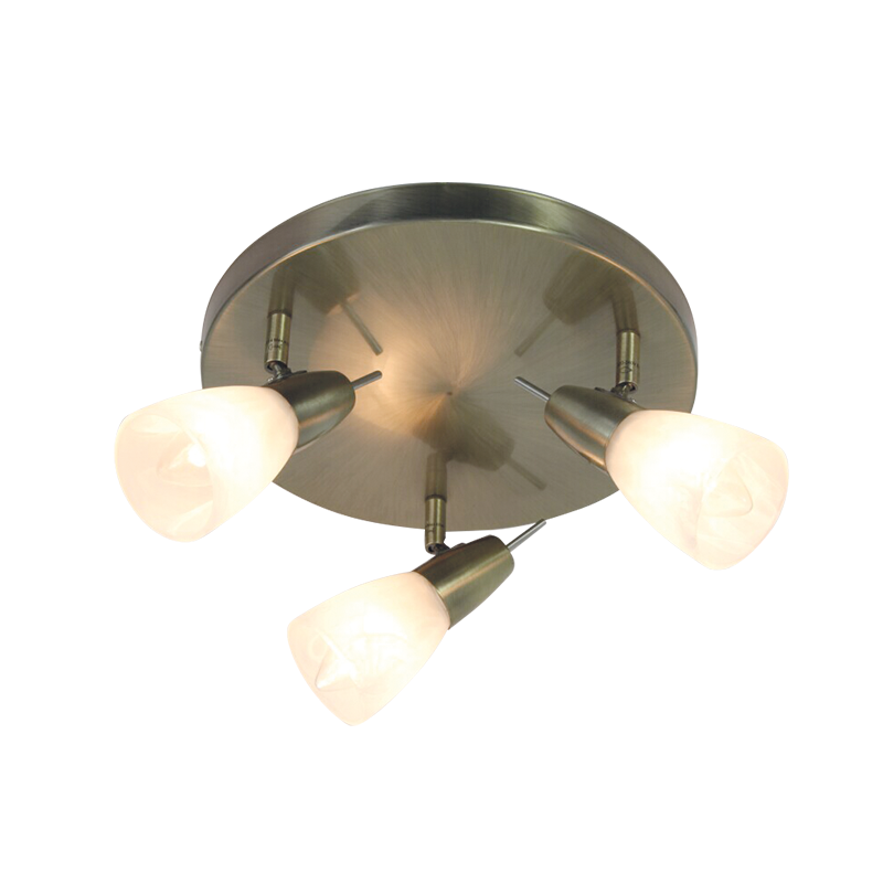 SPOT ΙΙΙΙ GLASS BRASS 3Χ40W E14 KAMET MC542GAB3R