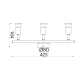 SPOT BLACK MAT 3X GU10 TRINITY MC634BK3