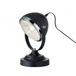 TABLE LUMINAIRE 1XE14 METALLIC BLACK+ GLASS COLOR black matt Ö15,2×Ç24,7CM HARLEY ML306131TBK