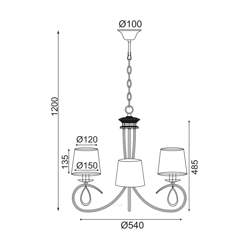 PENDANT 3ΧE14 METAL GOLD BRONZE+BLACK SHADE Φ54ΧΗ120CM BASILICO TNK81490CG3P PENDANT 3ΧE14 METAL GOLD BRONZE+BLACK SHADE Φ54ΧΗ120CM BASILICO TNK81490CG3P