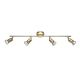 SPOT 4ΧGU10 METAL BRASS GLOSS TRINITY MC634PB4