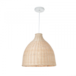 PENDANT LUMINAIRE 1XE27 CANE COLOR natture rattan Φ34×Η107CM OIA ML1013011N PENDANT LUMINAIRE 1XE27 CANE COLOR natture rattan Φ34×Η107CM OIA ML1013011N