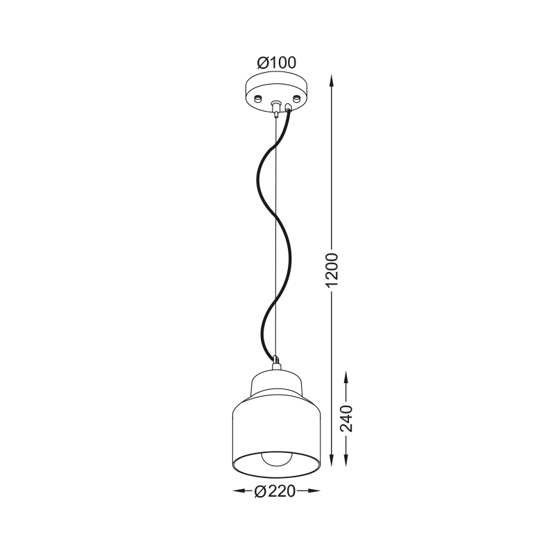 PENDANT 1XE27 BLACK CEMENT-GRAVEL Φ22ΧΗ120CM BELFAST V35159BW PENDANT 1XE27 BLACK CEMENT-GRAVEL Φ22ΧΗ120CM BELFAST V35159BW