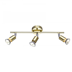 SPOT 3ΧGU10 METAL BRASS GLOSS TRINITY MC634PB3 SPOT 3ΧGU10 METAL BRASS GLOSS TRINITY MC634PB3