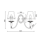 WALL MOUNTED 2XE14 METAL PATINE WHITE/BLACK+SHADE 38X30X22CM KARPATHIA DL9502WWB