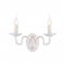 WALL MOUNTED 1XE14 METAL PATINΑ WHITE GOLD+CRYSTAL 27Χ11Χ18CM GEISHA DL9362WWG