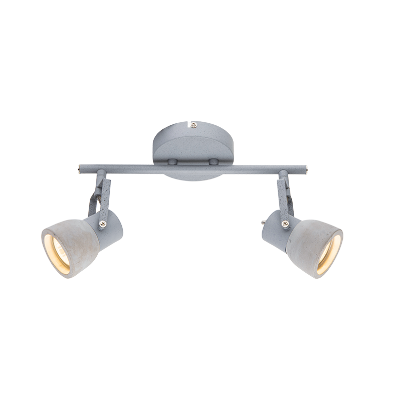 WALL MOUNTED LUMINAIRE 2xGU10 METALLIC CEMENT+METAL 30x11xΗ18CM PEPPER MC171152 WALL MOUNTED LUMINAIRE 2xGU10 METALLIC CEMENT+METAL 30x11xΗ18CM PEPPER MC171152