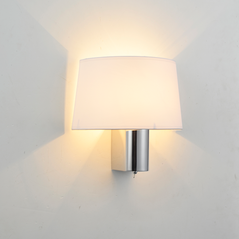 LUMINAIRE 1XE27 WHITE SHADE CHROME METAL WITH SWITCH BOTTICELLI OD5611W LUMINAIRE 1XE27 WHITE SHADE CHROME METAL WITH SWITCH BOTTICELLI OD5611W