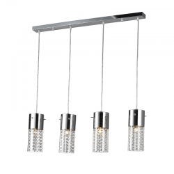 PENDANT 4ΧΕ14 CLEAR GLASS MIA DLA6834 PENDANT 4ΧΕ14 CLEAR GLASS MIA DLA6834