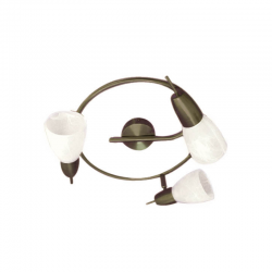 SPOT ΙΙΙΙ GLASS BRASS 3Χ40W E14 KAMET MC542GAB3E SPOT ΙΙΙΙ GLASS BRASS 3Χ40W E14 KAMET MC542GAB3E