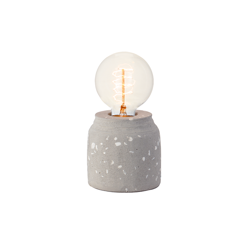 TABLE LAMP 1XE27 CEMENT-GRAVEL Φ10ΧΗ10CM BELFAST V35152CW TABLE LAMP 1XE27 CEMENT-GRAVEL Φ10ΧΗ10CM BELFAST V35152CW