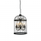 PENDANT 5ΧΕ14 METALLIC BLACK+ CRYSTAL Φ40XH150CM MICK AD90275