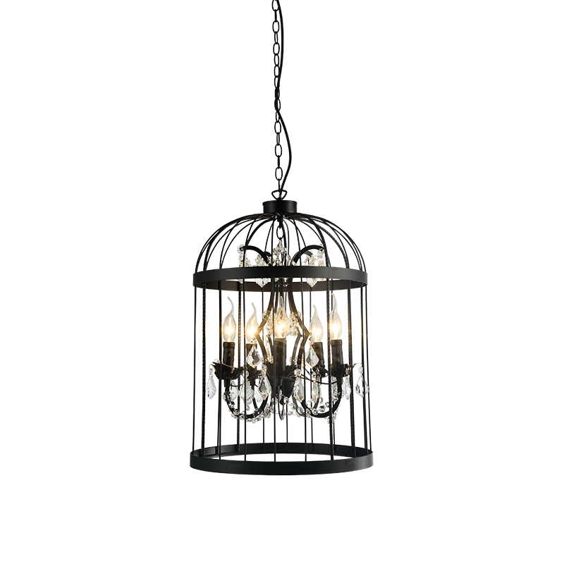 PENDANT 5ΧΕ14 METALLIC BLACK+ CRYSTAL Φ40XH150CM MICK AD90275 PENDANT 5ΧΕ14 METALLIC BLACK+ CRYSTAL Φ40XH150CM MICK AD90275