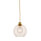 PENDANT 1XE27 CLEAR PINK GLASS+ GOLD METAL SUSPENSION Φ20ΧΗ120CM PYTHIA V3643320LP PENDANT 1XE27 CLEAR PINK GLASS+ GOLD METAL SUSPENSION Φ20ΧΗ120CM PYTHIA V3643320LP