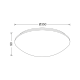 WALL MOUNTED/CEILING 2XE27 WHITE ACRYLIC Φ35ΧΗ9CM VEGAS DLA260M WALL MOUNTED/CEILING 2XE27 WHITE ACRYLIC Φ35ΧΗ9CM VEGAS DLA260M