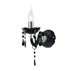 WALL LAMP 1X40W E14 BLACK ACRYLIC PEGASUS SF63991B WALL LAMP 1X40W E14 BLACK ACRYLIC PEGASUS SF63991B