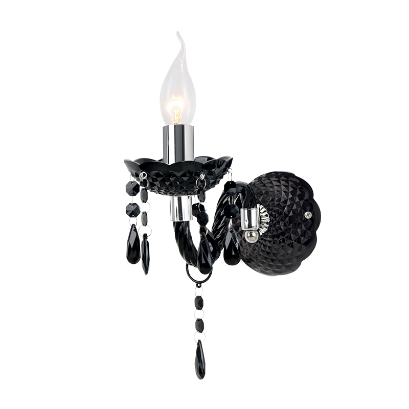 WALL LAMP 1X40W E14 BLACK ACRYLIC PEGASUS SF63991B WALL LAMP 1X40W E14 BLACK ACRYLIC PEGASUS SF63991B