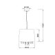 SUSPENDED LIGHT 1L ALICE 1P400BK