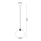PENDANT 1XE27 CLEAR AMBER GLASS+ GOLD METAL SUSPENSION Φ30ΧΗ120CM PYTHIA V3643330AM PENDANT 1XE27 CLEAR AMBER GLASS+ GOLD METAL SUSPENSION Φ30ΧΗ120CM PYTHIA V3643330AM