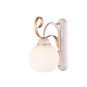 WALL MOUNTED 1XE27 METAL PATINΑ WHITE GOLD+OPAL GLASS 13,5Χ25,2Χ22CM FOYER DL11691W WALL MOUNTED 1XE27 METAL PATINΑ WHITE GOLD+OPAL GLASS 13,5Χ25,2Χ22CM FOYER DL11691W