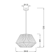 PENDANT 1XE27 ROPE WHITE Φ49,5ΧΗ120CM PERU V36320 PENDANT 1XE27 ROPE WHITE Φ49,5ΧΗ120CM PERU V36320