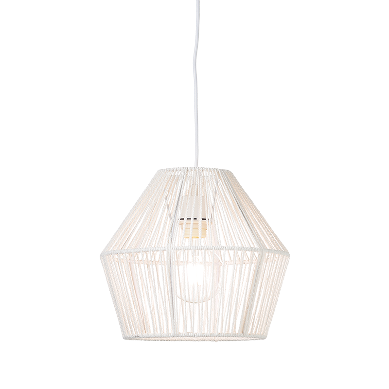 PENDANT 1XE27 ROPE WHITE Φ30ΧΗ120CM PERU V36319 PENDANT 1XE27 ROPE WHITE Φ30ΧΗ120CM PERU V36319