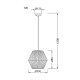 PENDANT 1XE27 ROPE WHITE Φ30ΧΗ120CM PERU V36319 PENDANT 1XE27 ROPE WHITE Φ30ΧΗ120CM PERU V36319