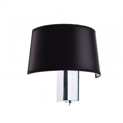 LUMINAIRE 1XE27 BLACK SHADE CHROME METAL WITH SWITCH BOTTICELLI OD5611B