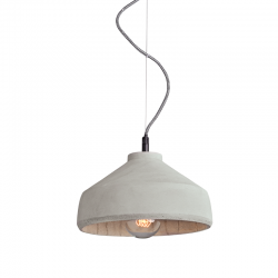 PENDANT 1XE27 CEMENT Φ28XH16cm ELVIS V351581P PENDANT 1XE27 CEMENT Φ28XH16cm ELVIS V351581P
