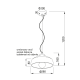 PENDANT 1XE27 CEMENT Φ28XH16cm ELVIS V351581P