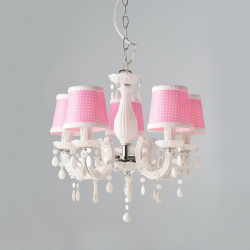 PENDANT ACRYLIC 5XE14 SHADE PINK Φ46CM MACARON SF35045P PENDANT ACRYLIC 5XE14 SHADE PINK Φ46CM MACARON SF35045P