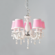 PENDANT ACRYLIC 5XE14 SHADE PINK Φ46CM MACARON SF35045P PENDANT ACRYLIC 5XE14 SHADE PINK Φ46CM MACARON SF35045P