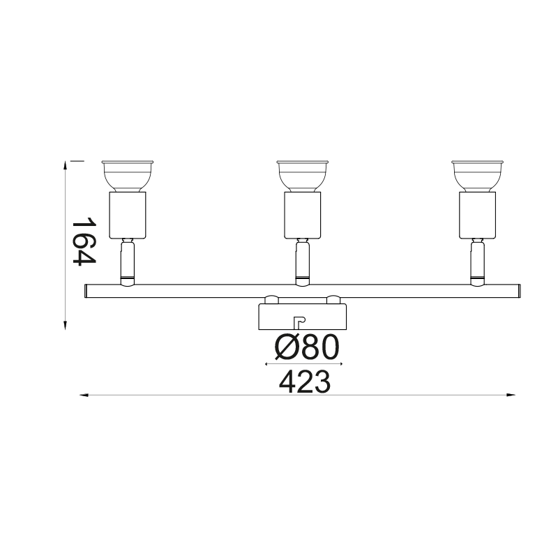 SPOT 3 Χ GU10 WHITE MAT TRINITY MC634WH3