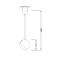 PENDANT 1XE27 METAL WHITE Φ20XH120CM HOSTA V36037WH PENDANT 1XE27 METAL WHITE Φ20XH120CM HOSTA V36037WH
