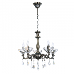 PENDANT 5ΧE14 METAL BRONZE+CRYSTAL Φ54ΧΗ130CM SARTO TNK854535P PENDANT 5ΧE14 METAL BRONZE+CRYSTAL Φ54ΧΗ130CM SARTO TNK854535P