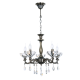 PENDANT 5ΧE14 METAL BRONZE+CRYSTAL Φ54ΧΗ130CM SARTO TNK854535P PENDANT 5ΧE14 METAL BRONZE+CRYSTAL Φ54ΧΗ130CM SARTO TNK854535P