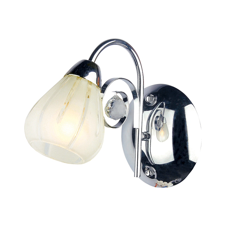 WALL MOUNTED GLASS CRYSTAL 1XE14 CARDINAL FMB51491 WALL MOUNTED GLASS CRYSTAL 1XE14 CARDINAL FMB51491