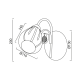 WALL MOUNTED GLASS CRYSTAL 1XE14 CARDINAL FMB51491 WALL MOUNTED GLASS CRYSTAL 1XE14 CARDINAL FMB51491