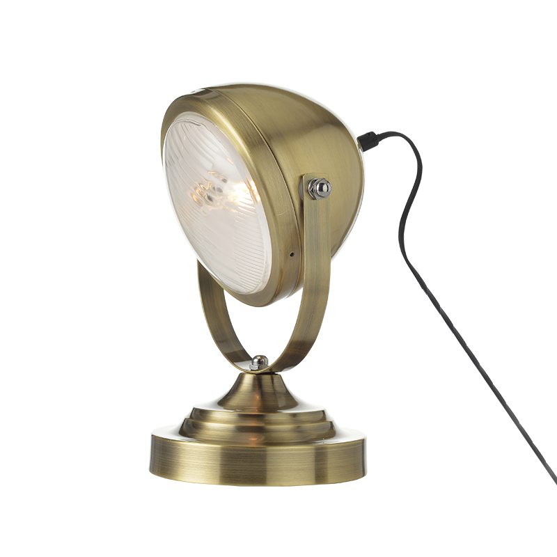 TABLE LUMINAIRE 1XE14 METALLIC BRASS+ GLASS COLOR antique brass Φ15,2×Η24,7CM HARLEY ML306131TBR TABLE LUMINAIRE 1XE14 METALLIC BRASS+ GLASS COLOR antique brass Φ15,2×Η24,7CM HARLEY ML306131TBR