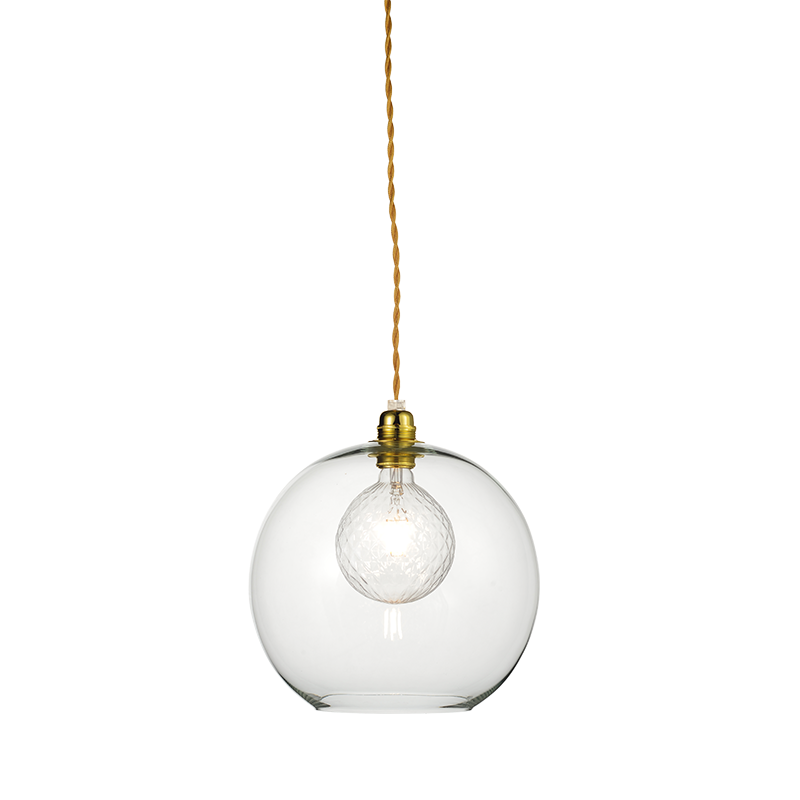 PENDANT 1XE27 CLEAR GLASS+ GOLD METAL SUSPENSION Φ30ΧΗ120CM PYTHIA V3643330CL PENDANT 1XE27 CLEAR GLASS+ GOLD METAL SUSPENSION Φ30ΧΗ120CM PYTHIA V3643330CL