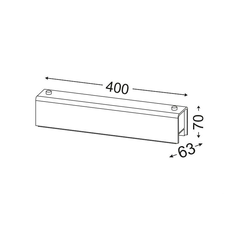 WALL LAMP 40CM 2XE14 AEGEAN DLA757A2