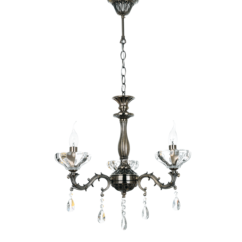 PENDANT 3ΧE14 METAL BRONZE+CRYSTAL Φ54ΧΗ130CM SARTO TNK854533P PENDANT 3ΧE14 METAL BRONZE+CRYSTAL Φ54ΧΗ130CM SARTO TNK854533P
