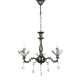 PENDANT 3ΧE14 METAL BRONZE+CRYSTAL Φ54ΧΗ130CM SARTO TNK854533P PENDANT 3ΧE14 METAL BRONZE+CRYSTAL Φ54ΧΗ130CM SARTO TNK854533P