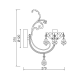 PENDANT 3ΧE14 METAL BRONZE+CRYSTAL Φ54ΧΗ130CM SARTO TNK854533P PENDANT 3ΧE14 METAL BRONZE+CRYSTAL Φ54ΧΗ130CM SARTO TNK854533P