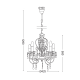 PENDANT 6X40W E14 ACRYLIC BLACK DUMAS SF63185 PENDANT 6X40W E14 ACRYLIC BLACK DUMAS SF63185