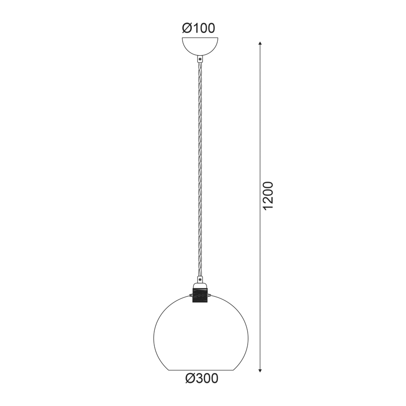 PENDANT 1XE27 CLEAR PINK GLASS+ GOLD METAL SUSPENSION Φ30ΧΗ120CM PYTHIA V3643330LP