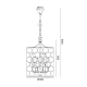 PENDANT 6XE14 METALLIC BRASS GRID Φ35ΧΗ150CM KEITH AD80356 PENDANT 6XE14 METALLIC BRASS GRID Φ35ΧΗ150CM KEITH AD80356