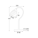 TABLE LUMINAIRE CHROME METAL 1ΧΕ14 BYRON DLX7391T TABLE LUMINAIRE CHROME METAL 1ΧΕ14 BYRON DLX7391T