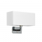 WALL MOUNT 1XE27 WHITE FABRIC SHADE TITCHIANO V29232WWC