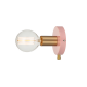 WALL MOUNTED 1XE27 METAL PINK + BRASS Φ12CM JOY V36382PB